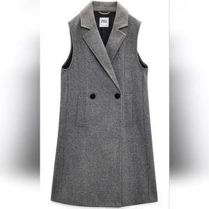 ZARA WOMAN NEW COLLECTION FALL WINTER 2022 LONG VEST